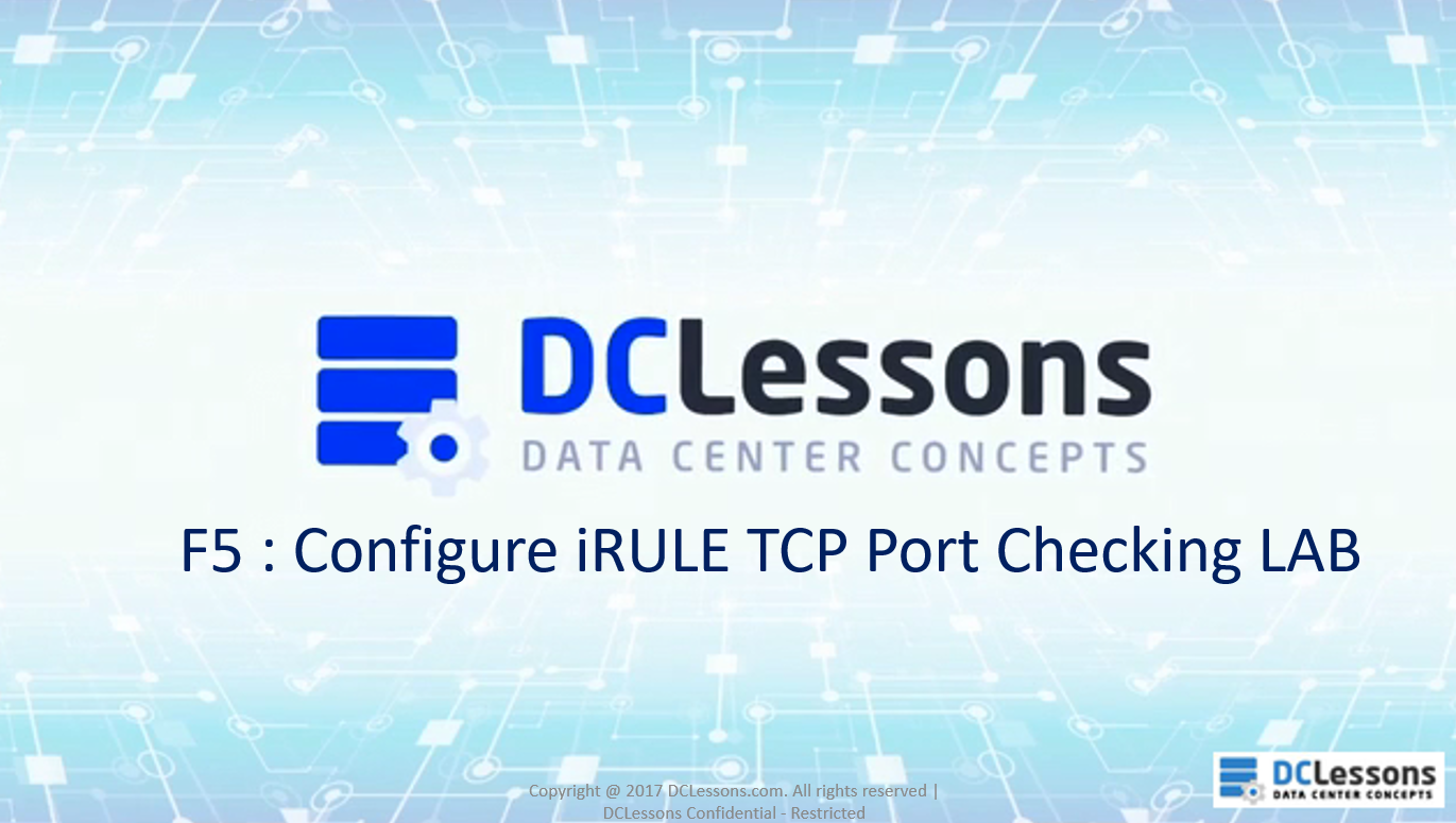 iRULE TCP Port Checking